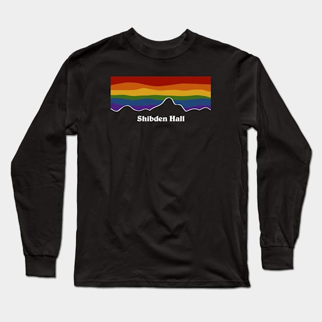 Shibden Hall Rainbow Pride Sunset - Home of Anne Lister Long Sleeve T-Shirt by viking_elf